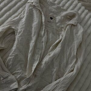 Universal Thread Cream Button-Up Top